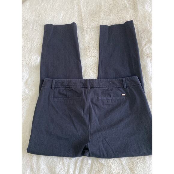 Tommy Hilfiger Madison Charcoal Gray Stretch Slim Preppy Career Pants Sz 10 - Picture 3 of 11